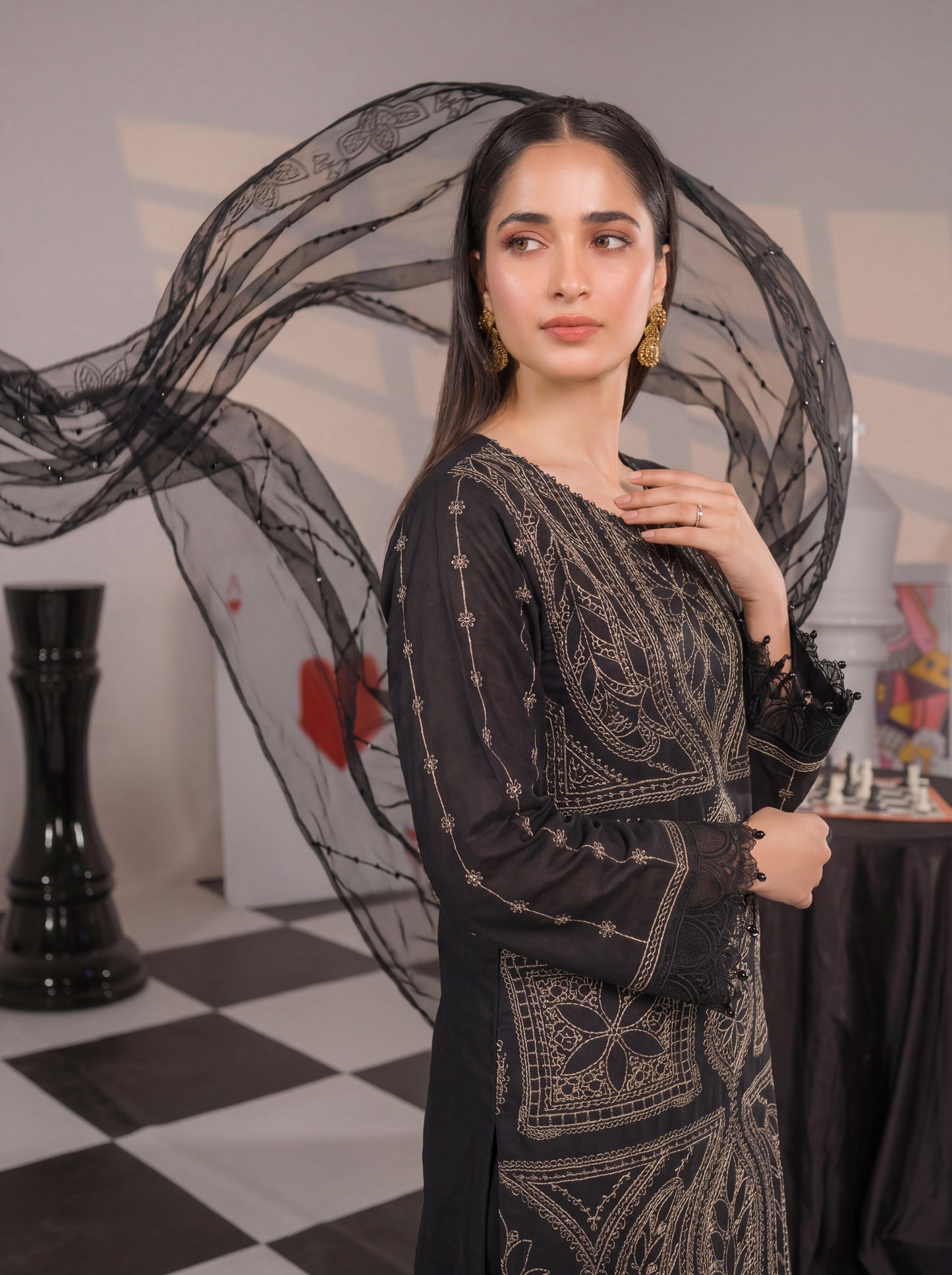Mirari Luxury Embroidered Lawn 3PC