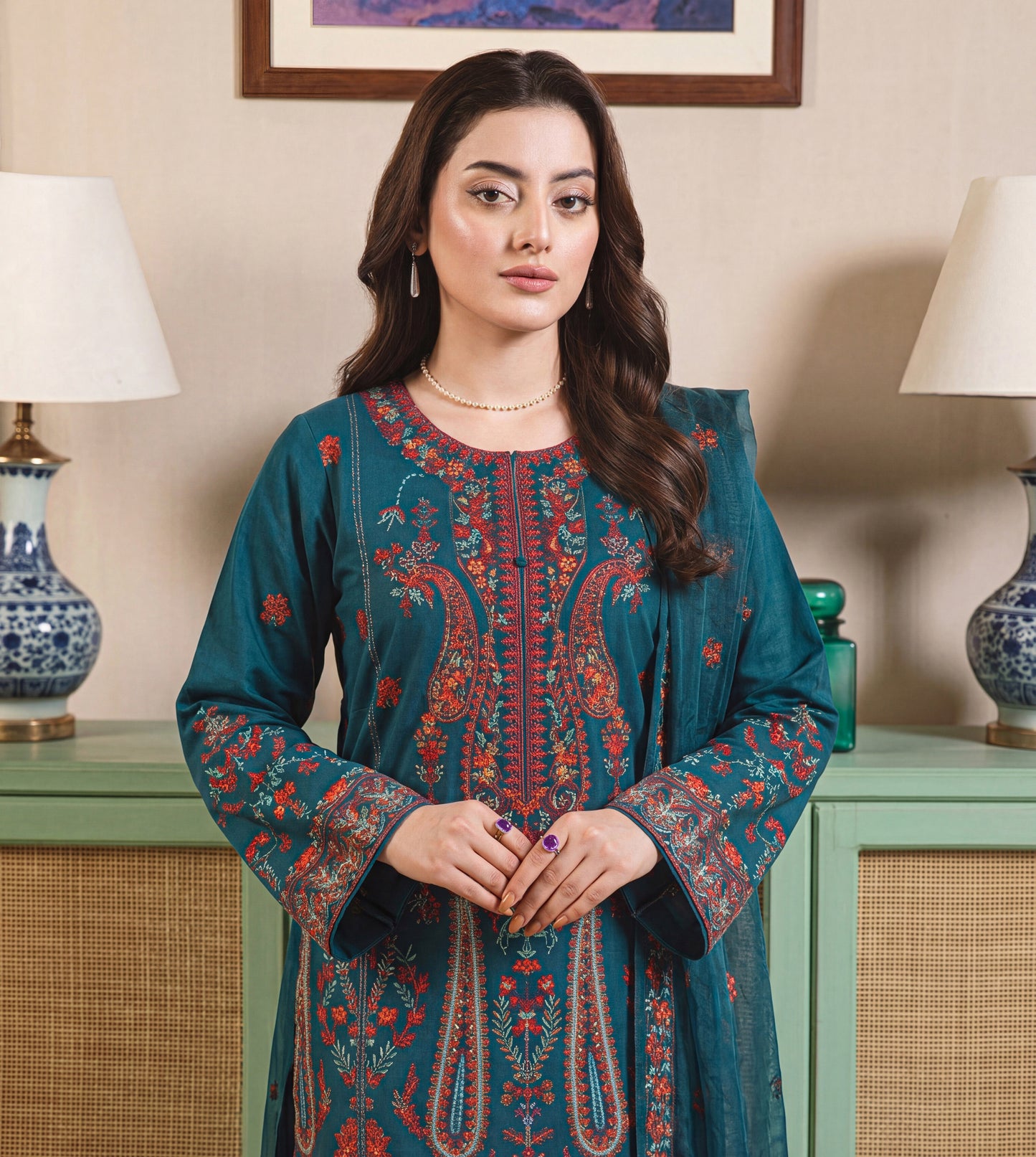 Sapphire Luxury Embroidered Lawn 3PC