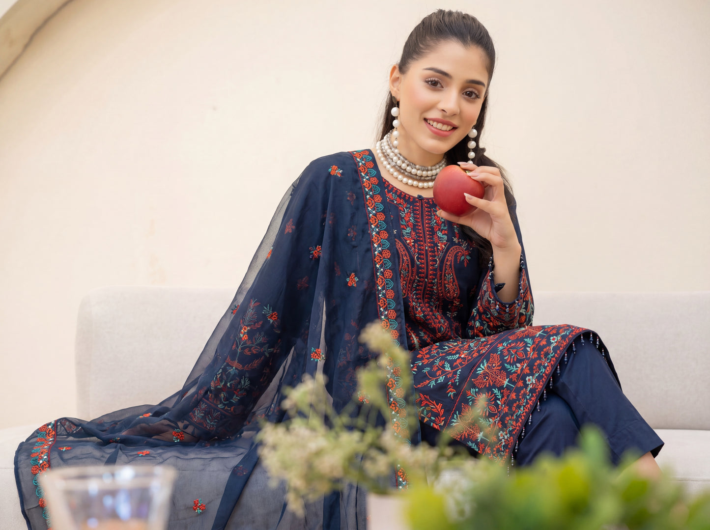 Sapphire Luxury Embroidered Lawn 3PC
