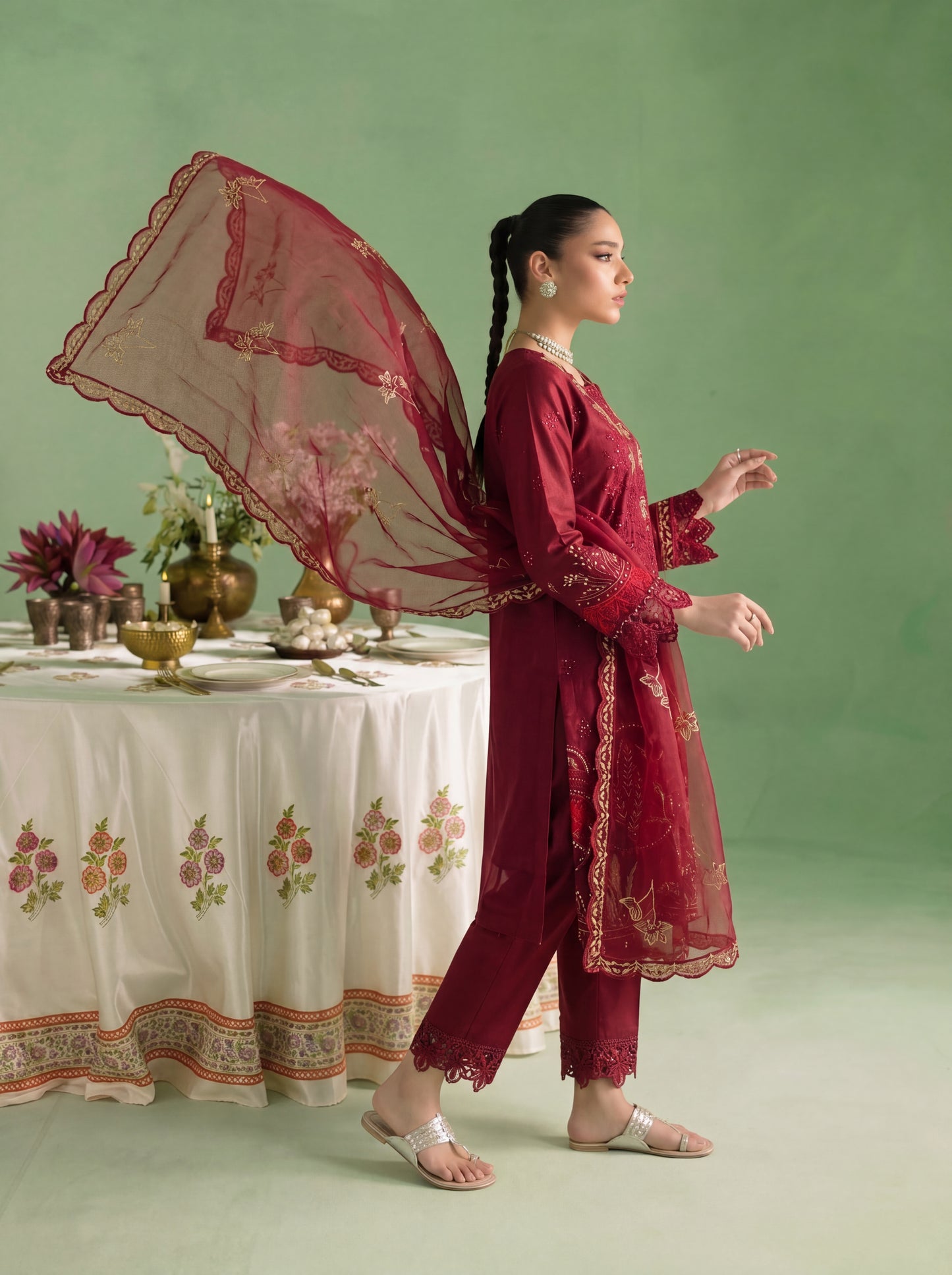 Mirari Luxury Embroidered Lawn 3PC