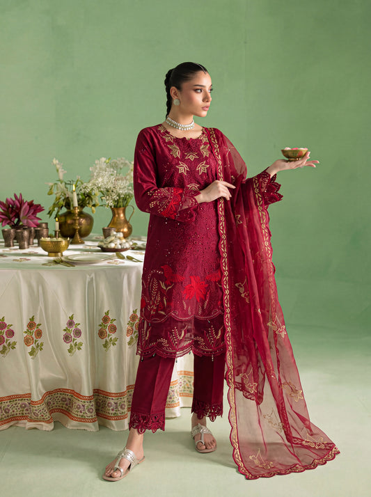 Mirari Luxury Embroidered Lawn 3PC