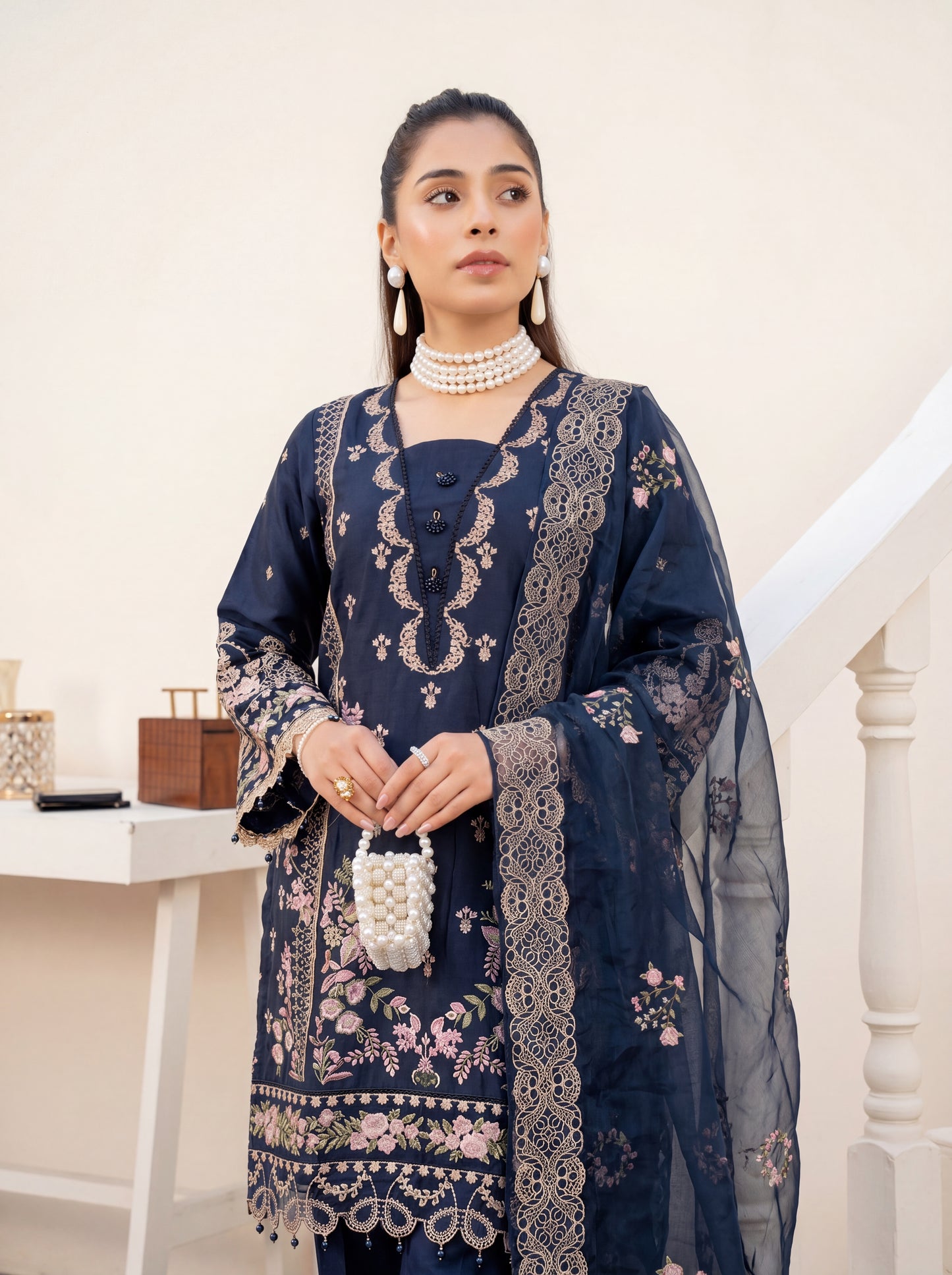 Sapphire Luxury Embroidered Lawn 3PC