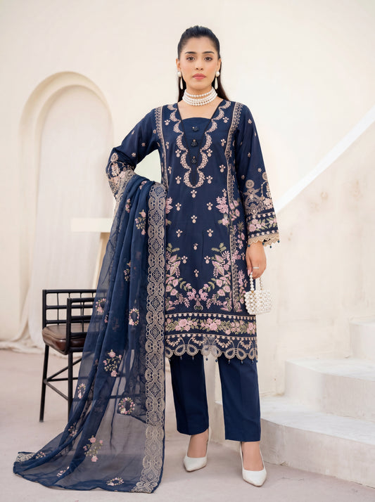 Sapphire Luxury Embroidered Lawn 3PC
