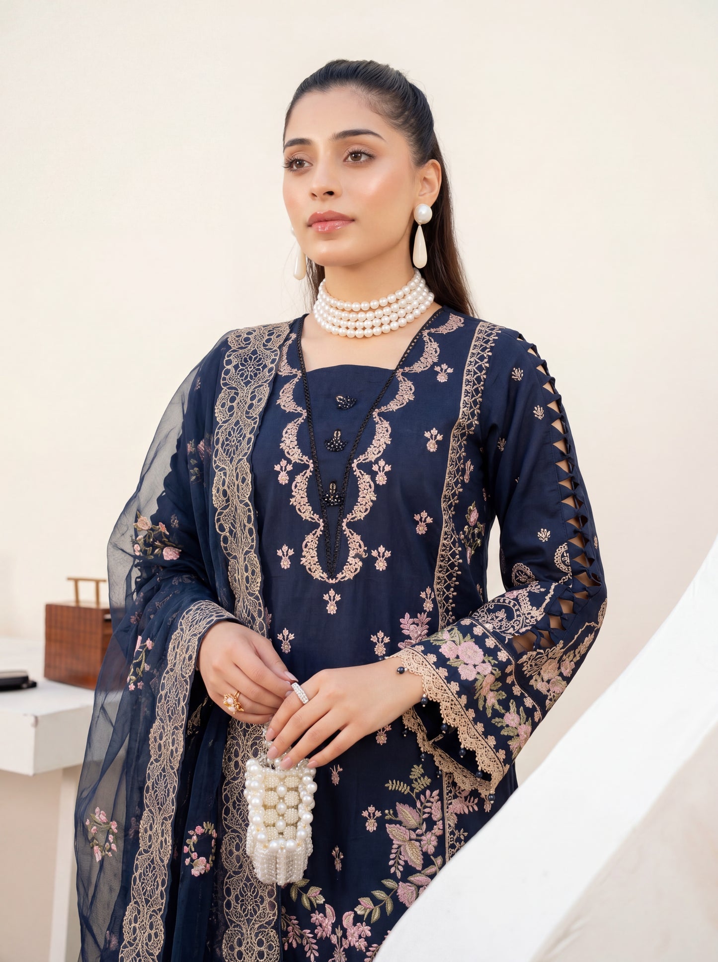 Sapphire Luxury Embroidered Lawn 3PC