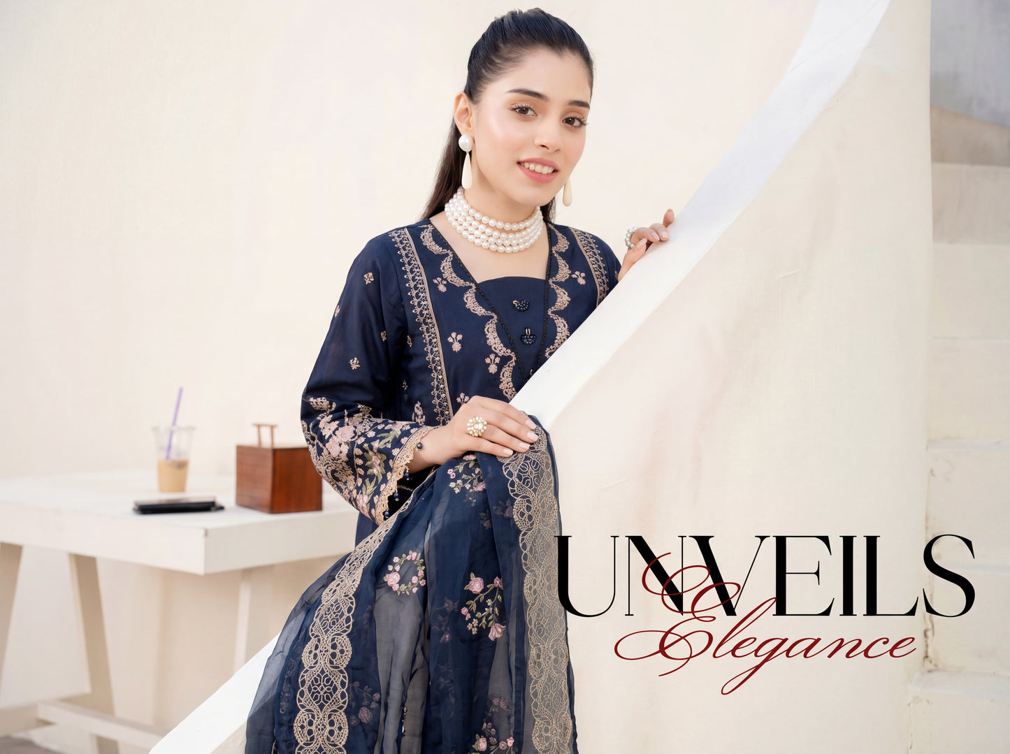 Sapphire Luxury Embroidered Lawn 3PC