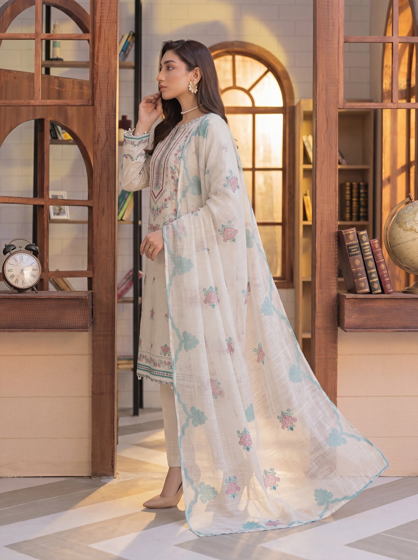 Mirari Luxury Embroidered Lawn 3PC