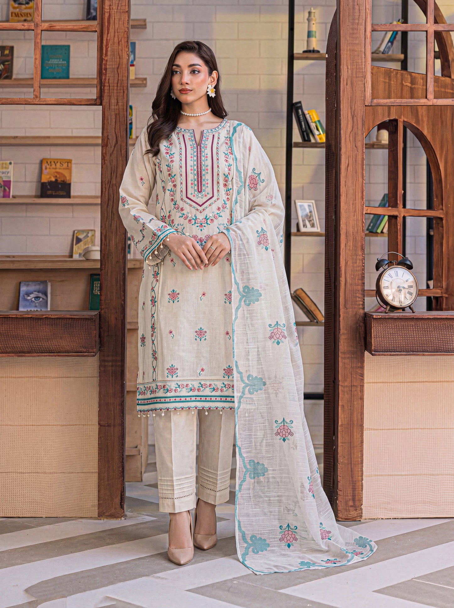 Mirari Luxury Embroidered Lawn 3PC