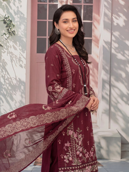 Mirari Luxury Embroidered Lawn 3PC