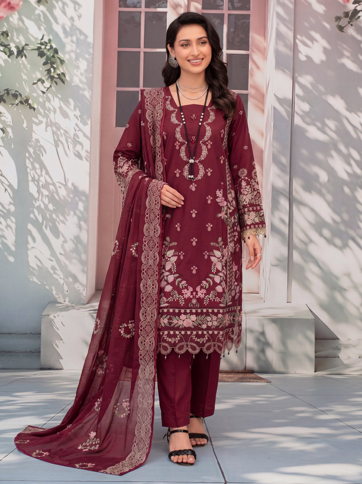 Mirari Luxury Embroidered Lawn 3PC