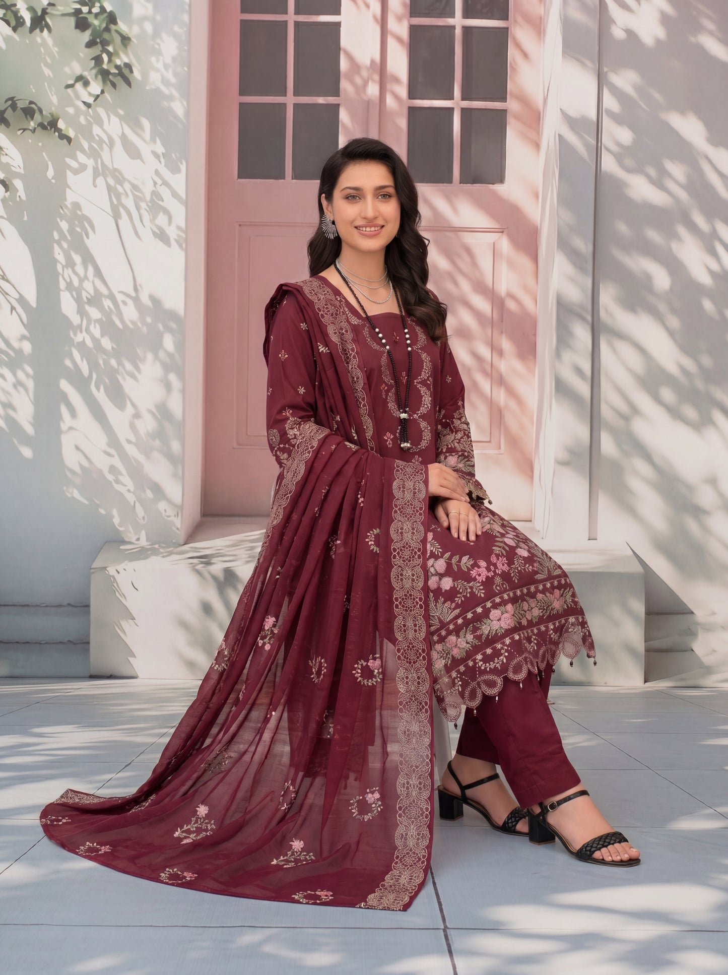 Mirari Luxury Embroidered Lawn 3PC