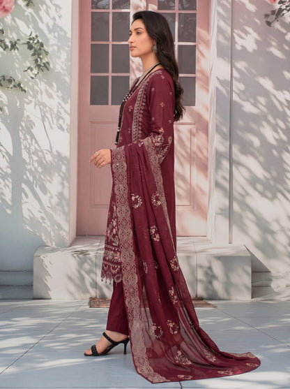 Mirari Luxury Embroidered Lawn 3PC