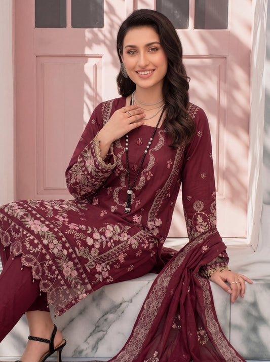 Mirari Luxury Embroidered Lawn 3PC