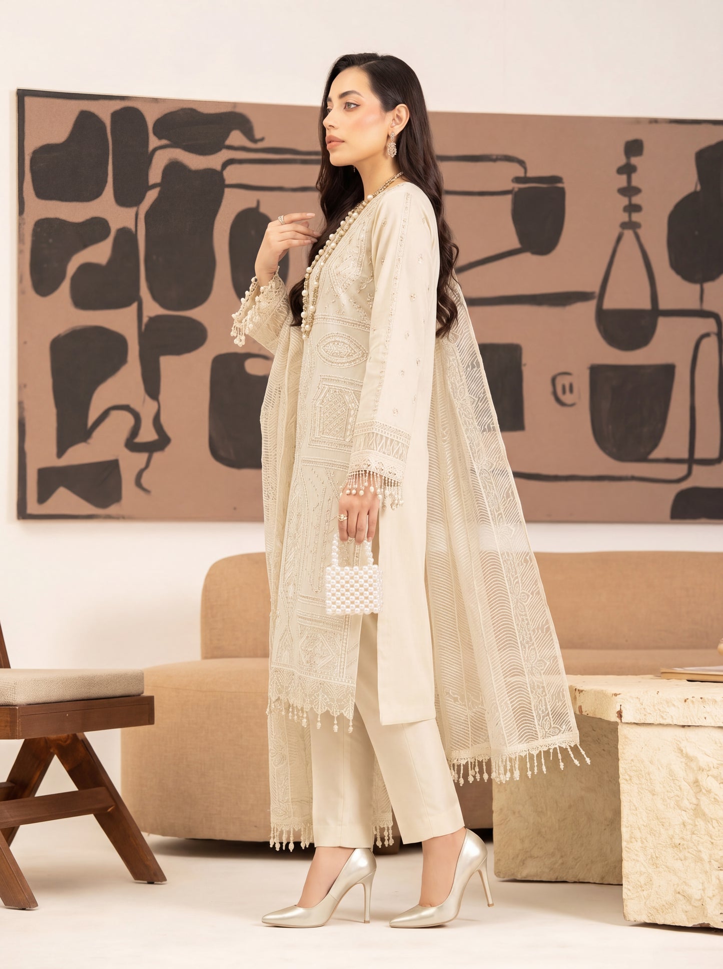 Mirari Luxury Embroidered Lawn 3PC