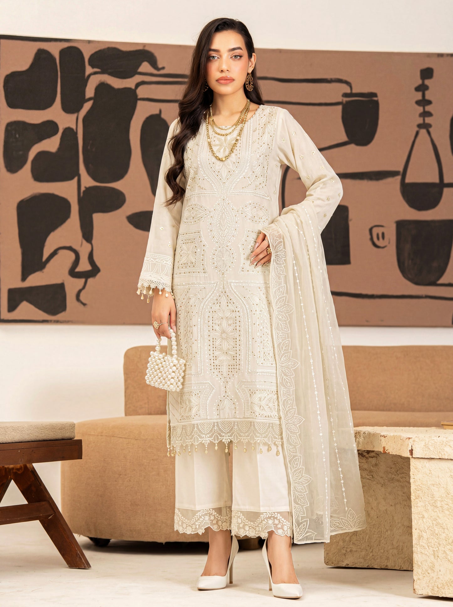 Mirari Luxury Embroidered Lawn 3PC