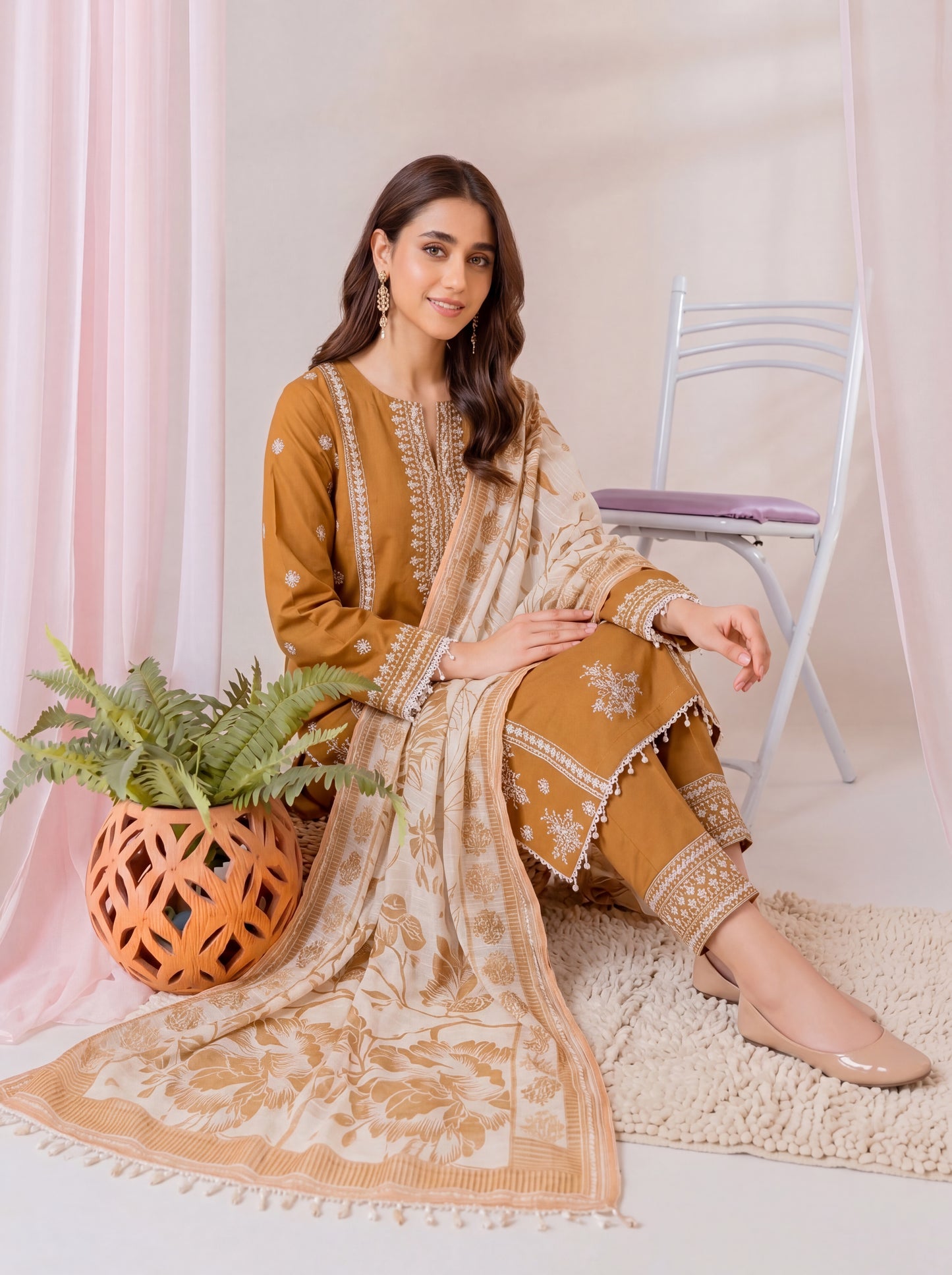 Mirari Luxury Embroidered Lawn 3PC