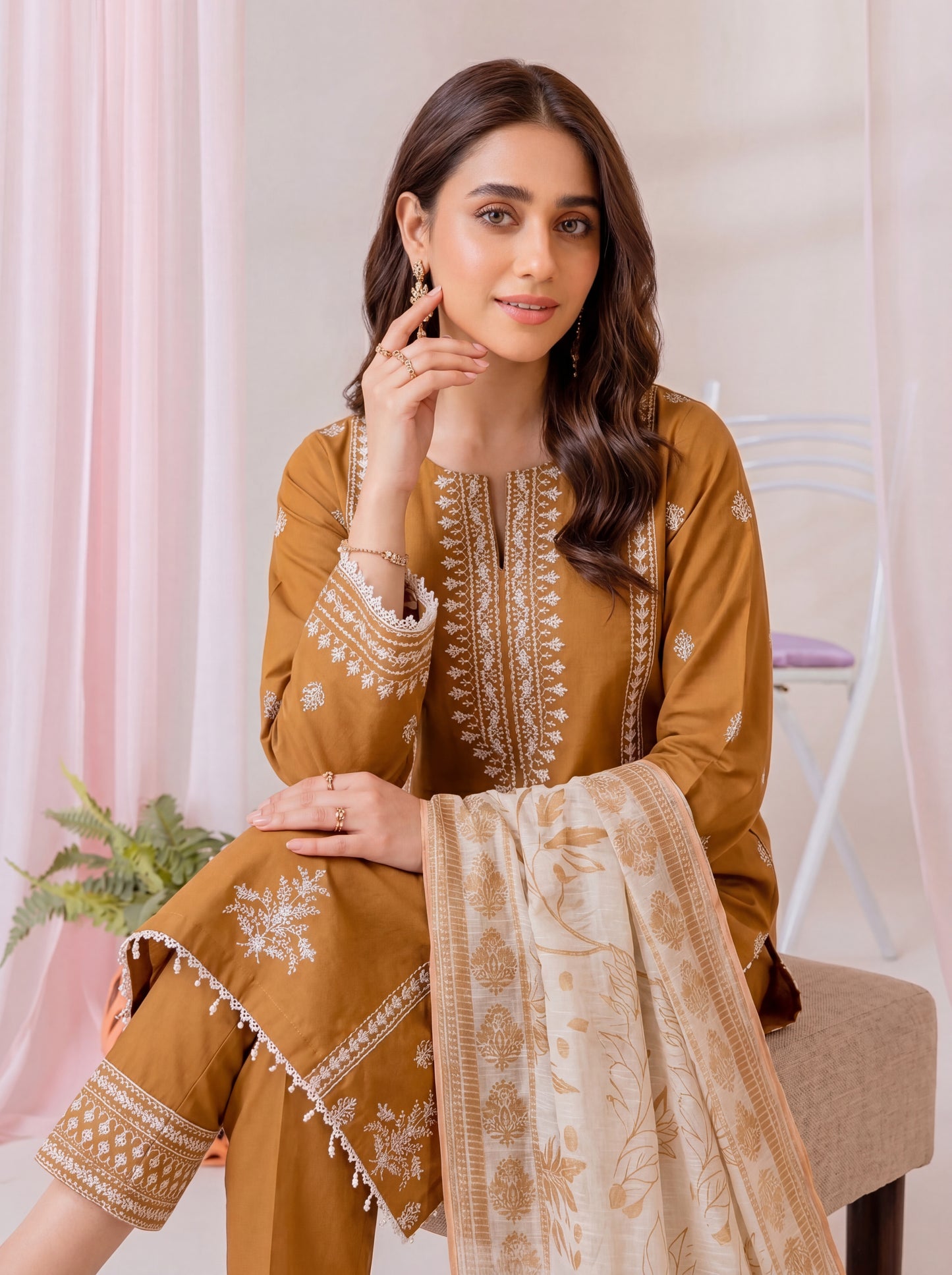 Mirari Luxury Embroidered Lawn 3PC