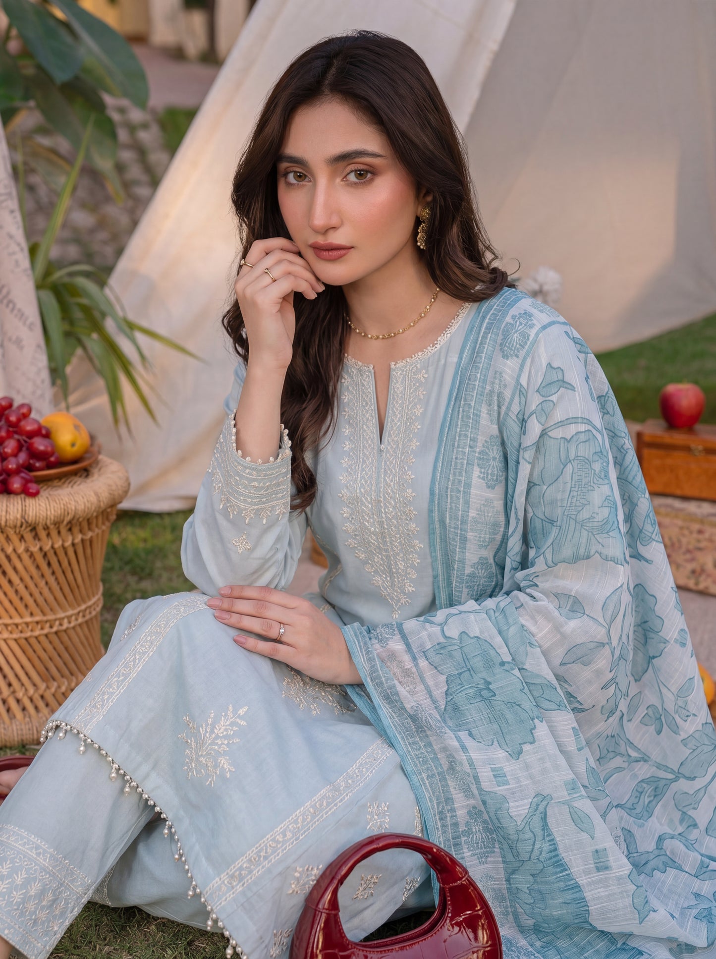Mirari Luxury Embroidered Lawn 3PC