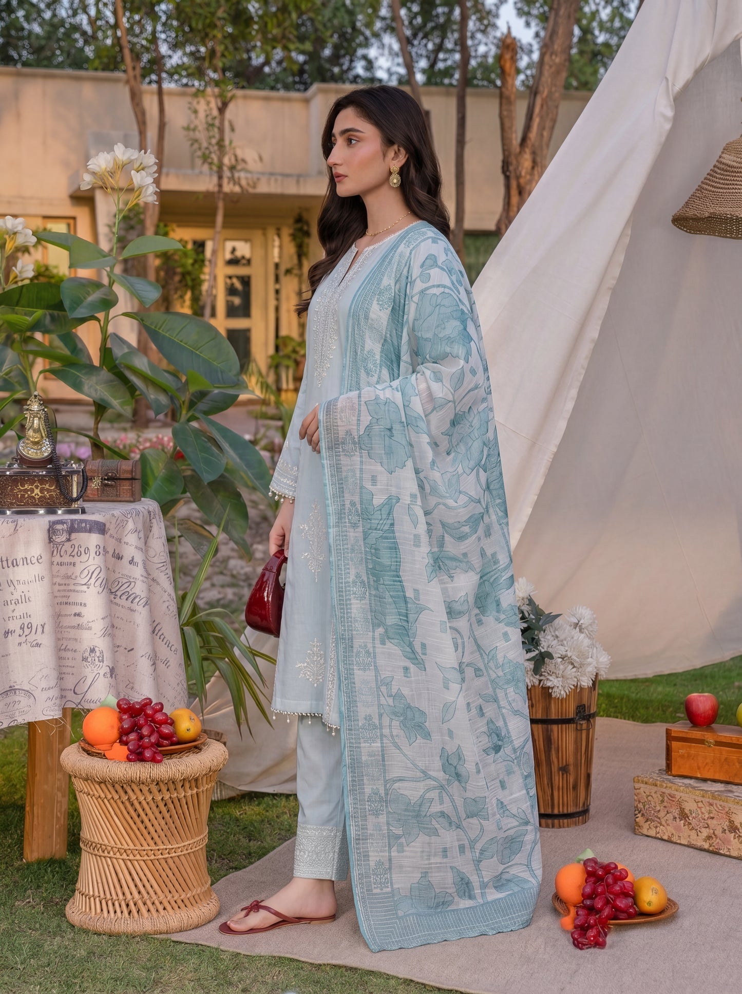 Mirari Luxury Embroidered Lawn 3PC
