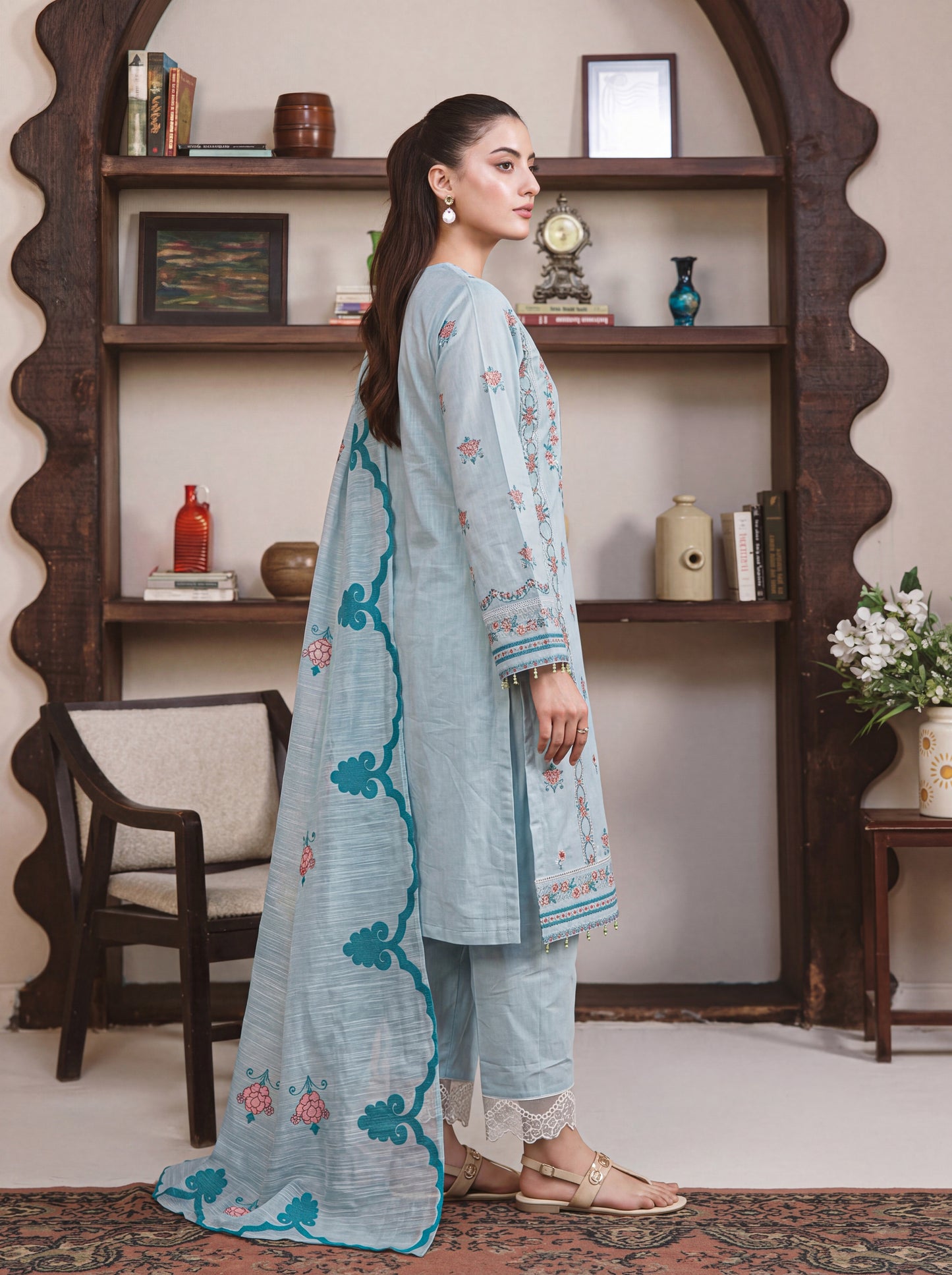 Mirari Luxury Embroidered Lawn 3PC