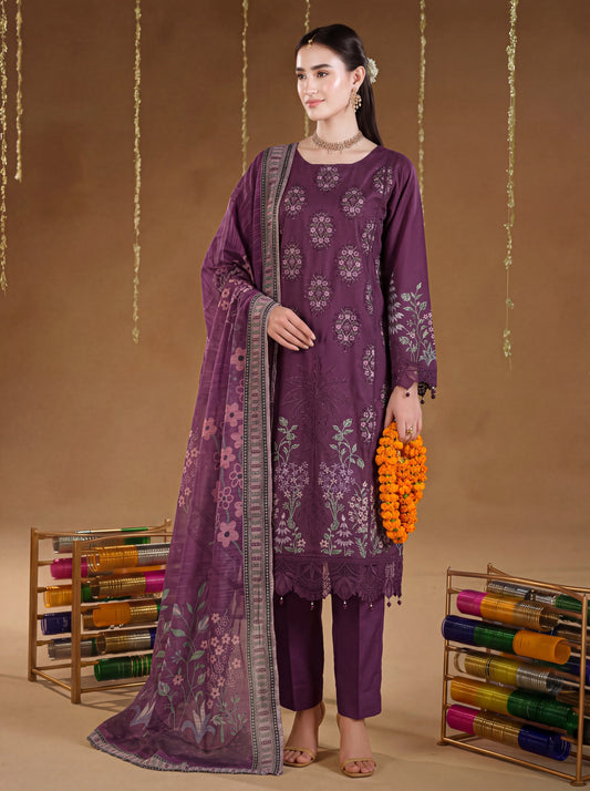 Mirari Luxury Embroidered Lawn 3PC
