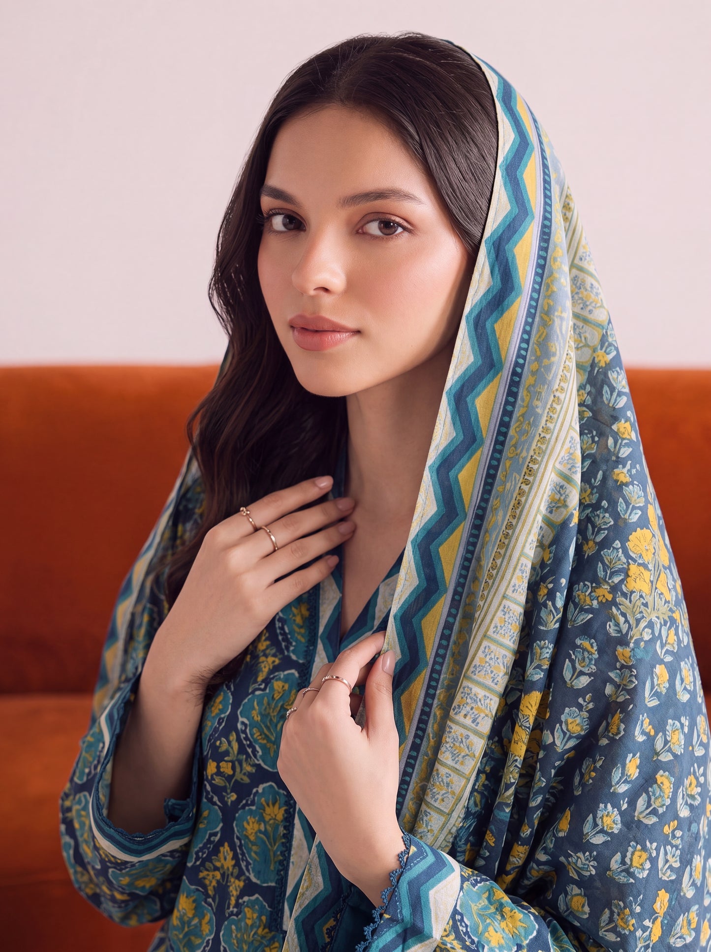 Mirari Digital Printed Stitched Lawn 3PC