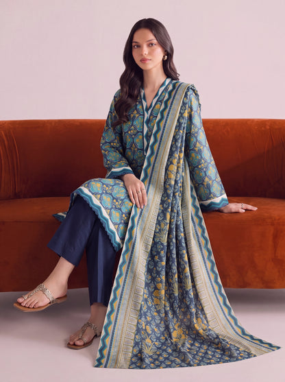 Mirari Digital Printed Stitched Lawn 3PC