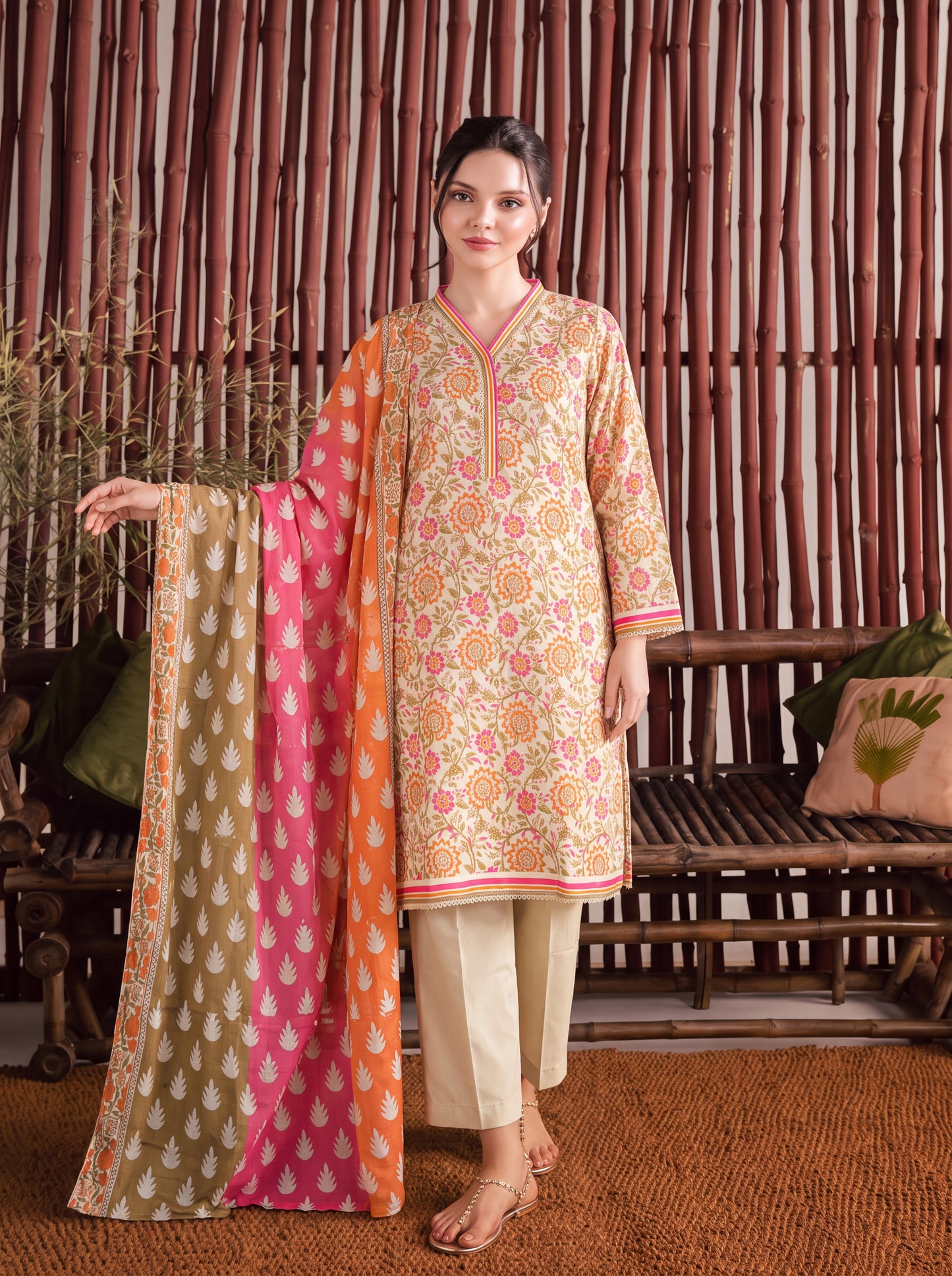 Mirari Digital Printed Stitched Lawn 3PC