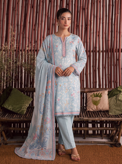 Mirari Digital Printed Stitched Lawn 3PC