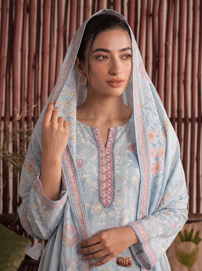 Mirari Digital Printed Stitched Lawn 3PC