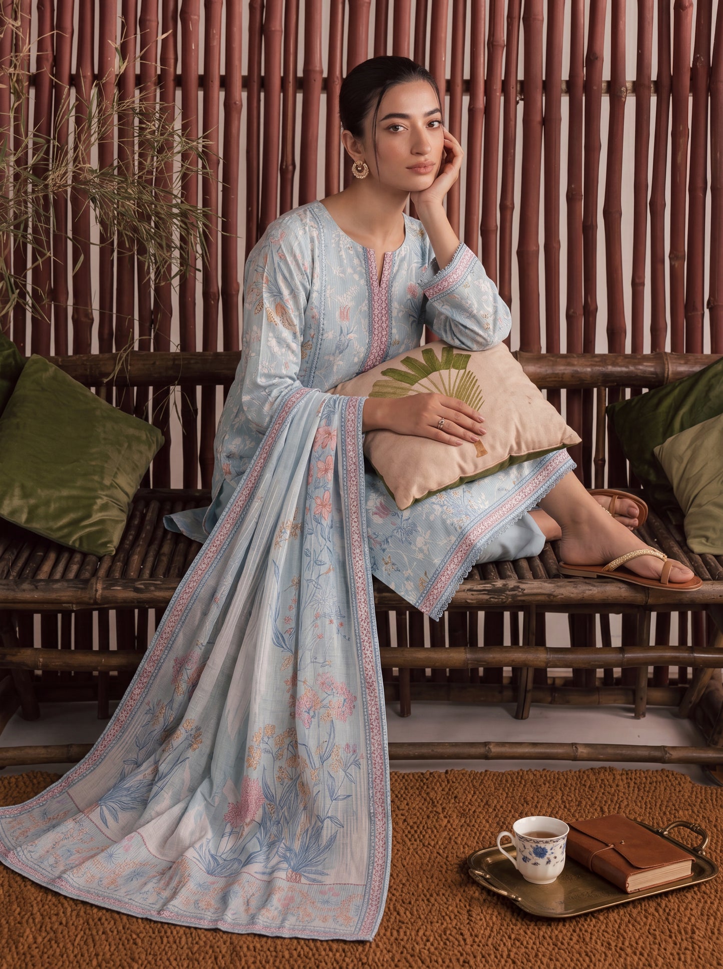 Mirari Digital Printed Stitched Lawn 3PC
