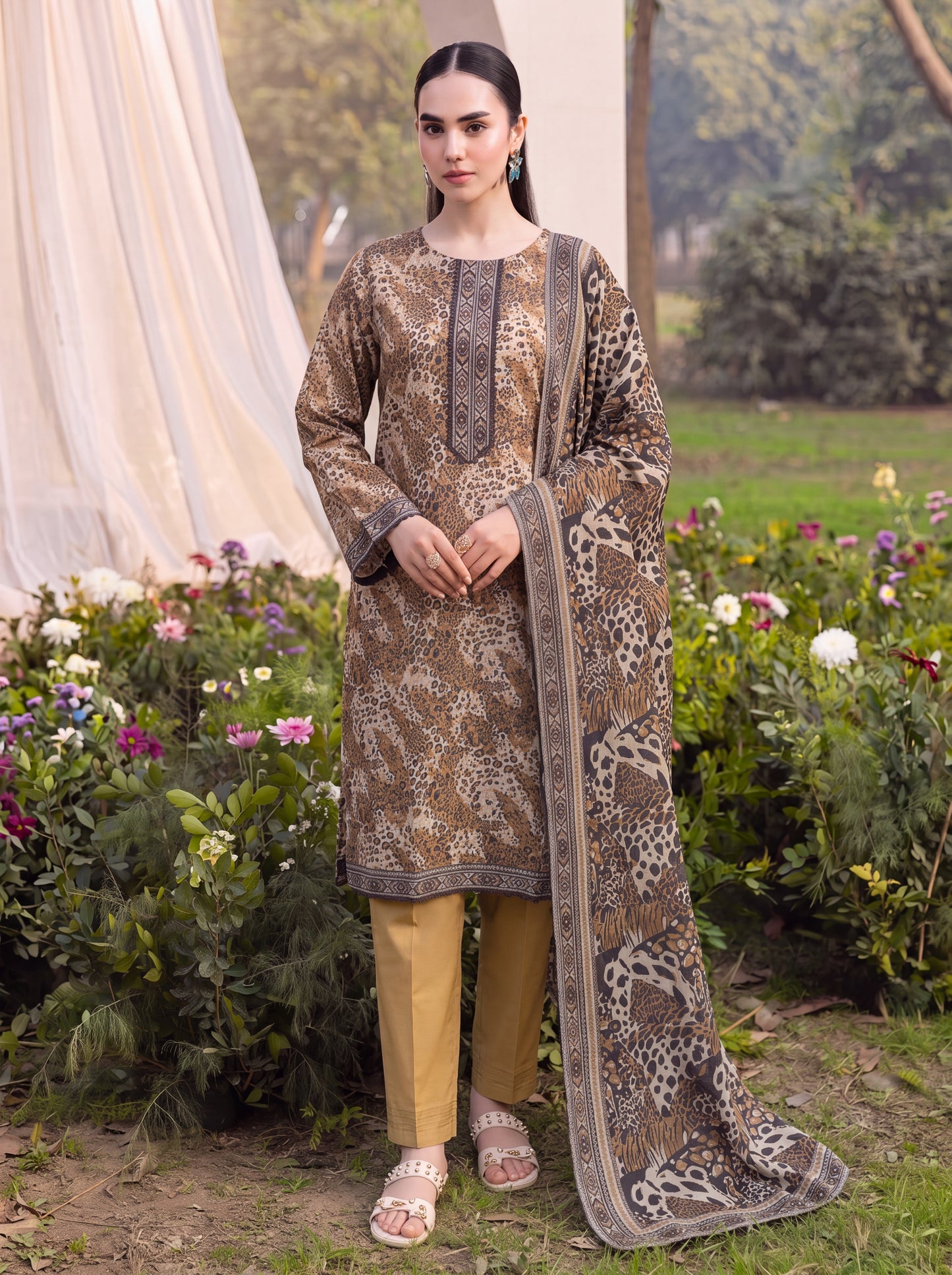 Mirari Digital Printed Stitched Lawn 3PC