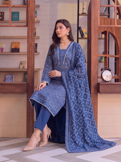 Mirari Digital Printed Stitched Lawn 3PC