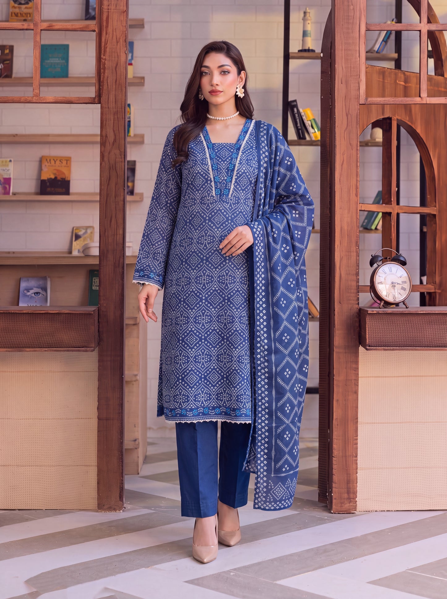 Mirari Digital Printed Stitched Lawn 3PC