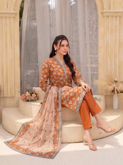 Mirari Digital Printed Stitched Lawn 3PC