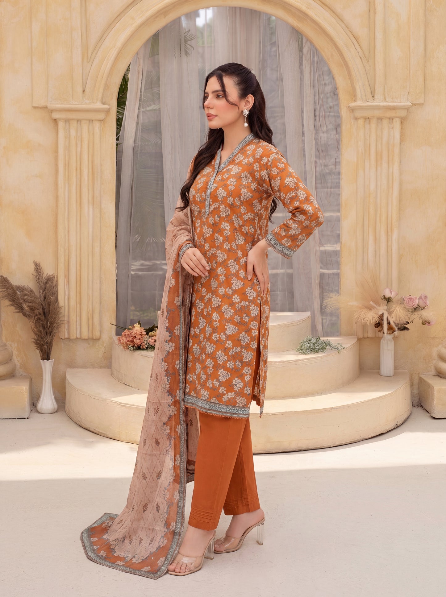 Mirari Digital Printed Stitched Lawn 3PC