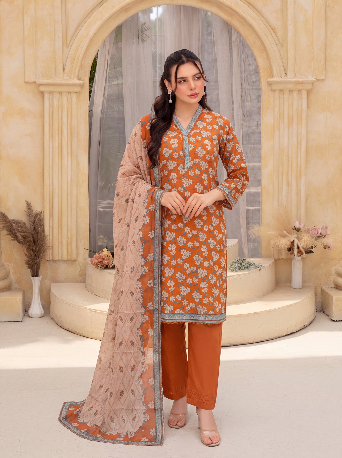 Mirari Digital Printed Stitched Lawn 3PC
