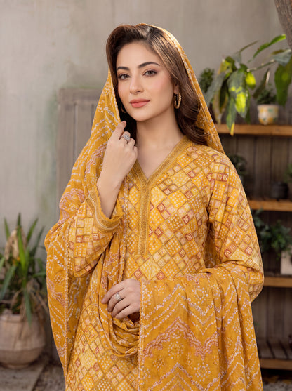 Mirari Digital Printed Stitched Lawn 3PC