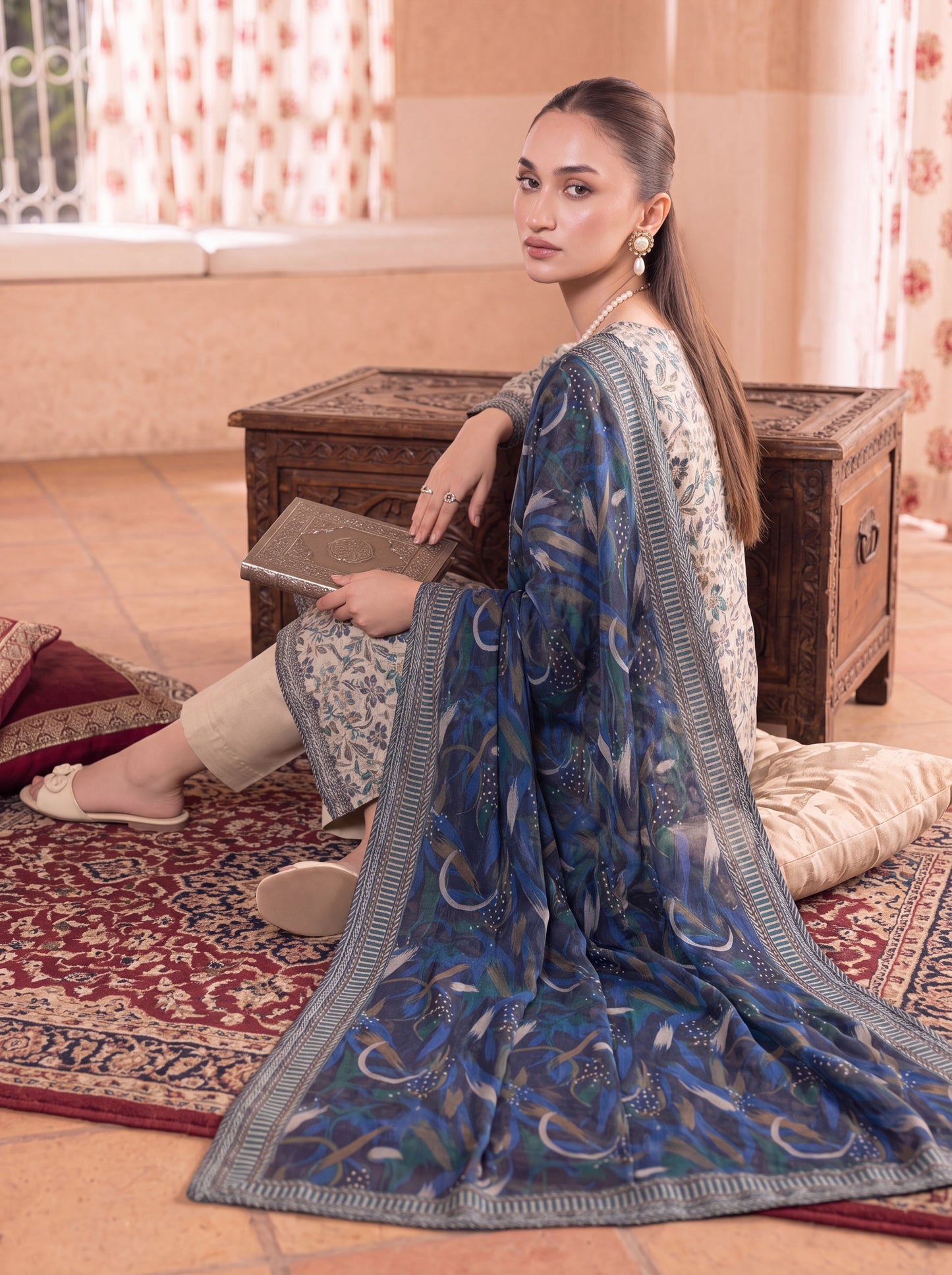 Mirari Digital Printed Stitched Lawn 3PC
