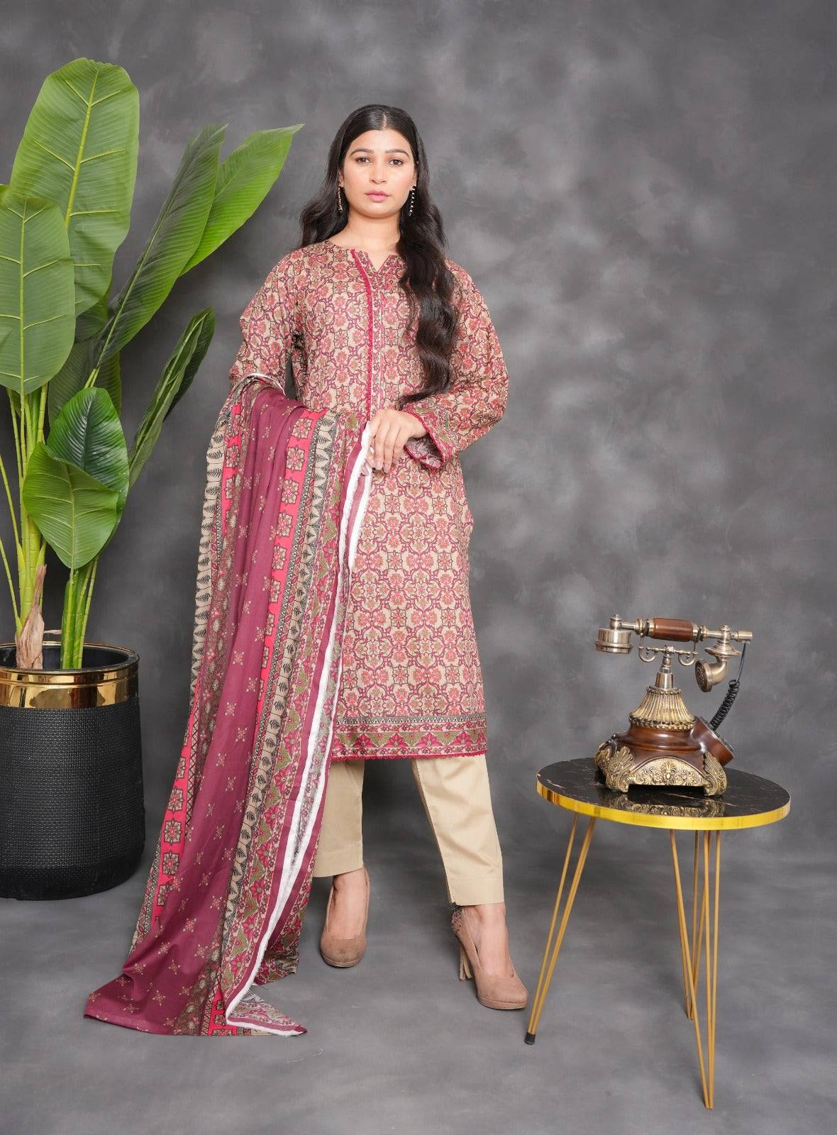 Printed Lawn 3PC