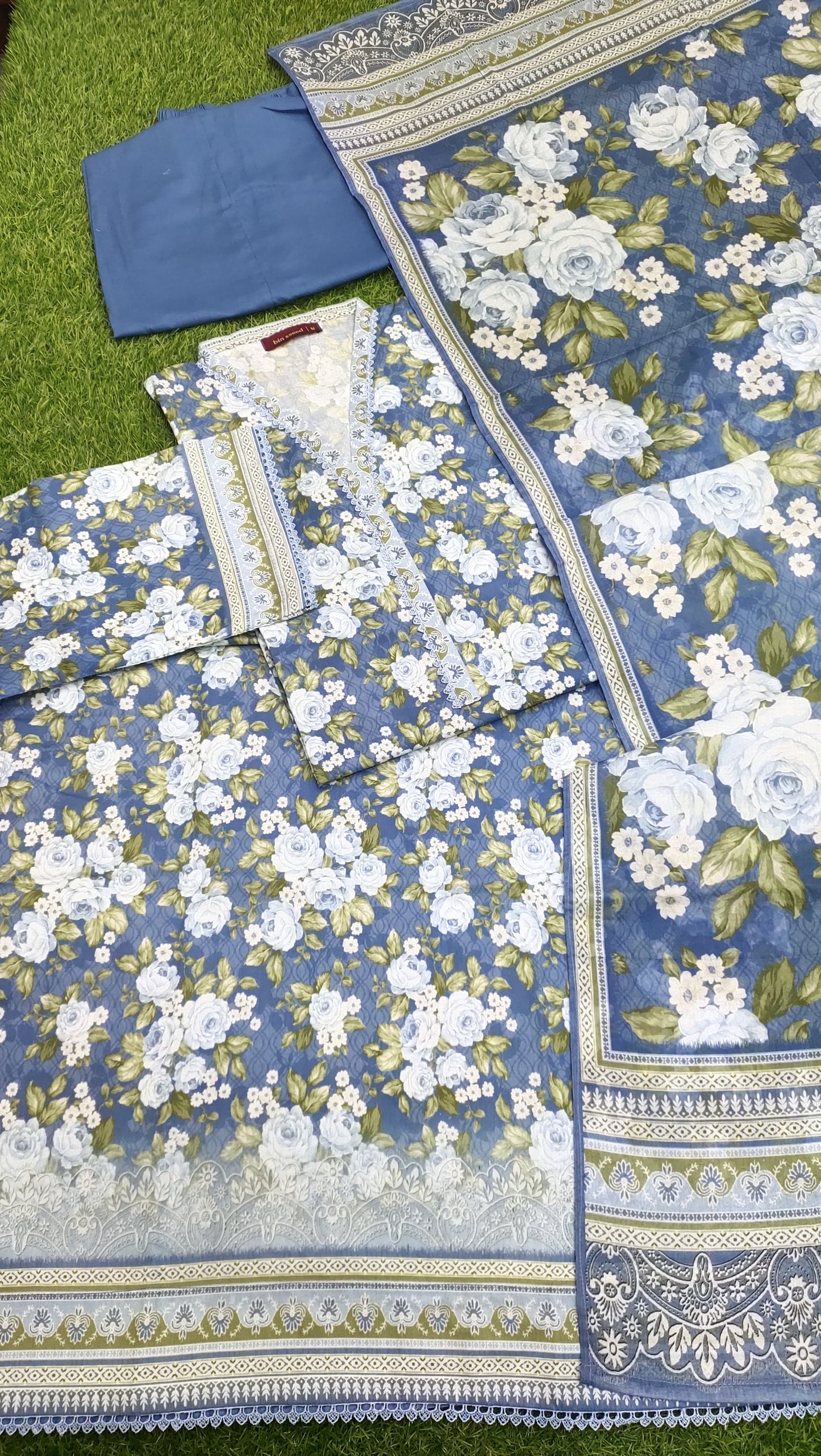 Bin Saeed Digital Printed Lawn 3PC