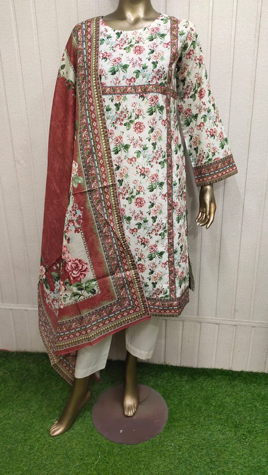 Bin Saeed Digital Printed Lawn 3PC