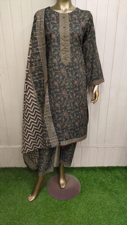 Bin Saeed Digital Printed Lawn 3PC