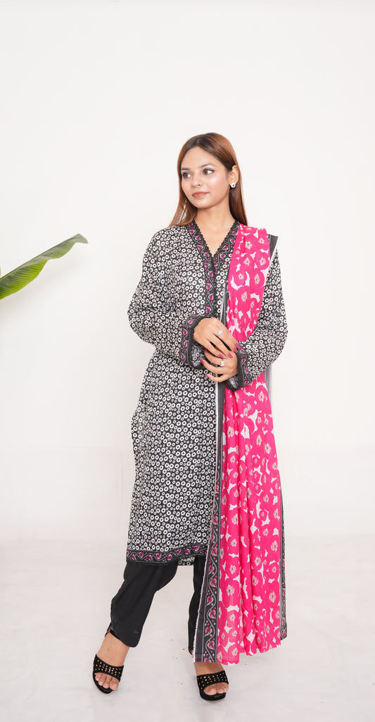 Bin Saeed Digital Printed Lawn 3PC