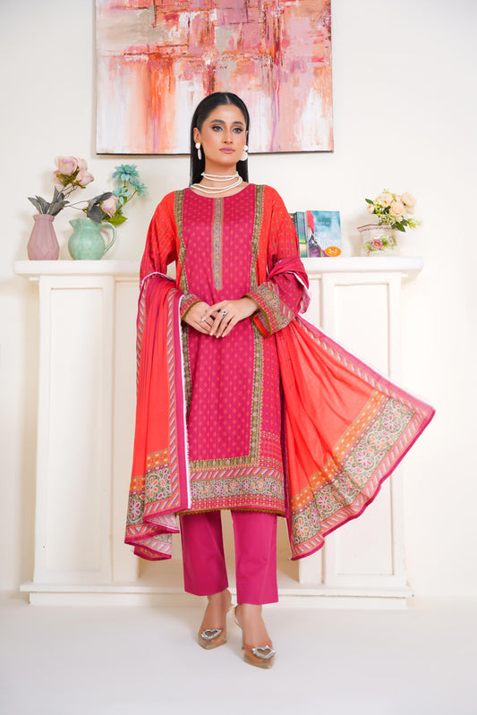Bin Saeed Digital Printed Lawn 3PC