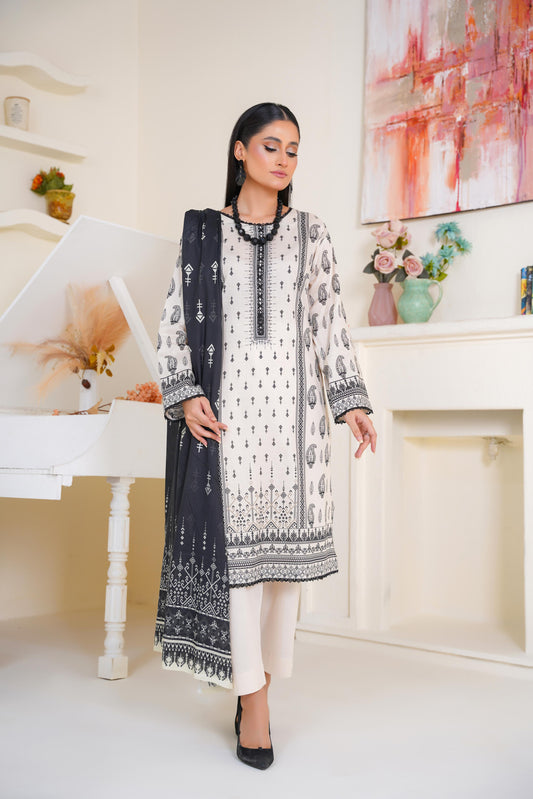 Bin Saeed Digital Printed Lawn 3PC