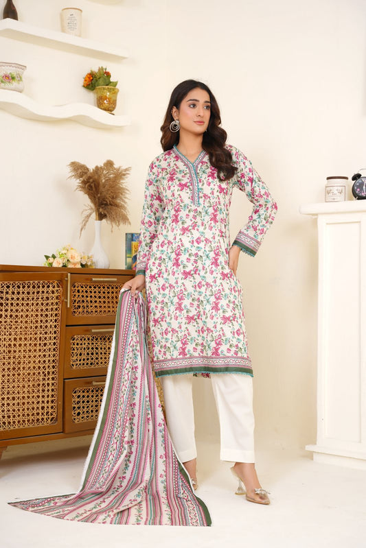 Bin Saeed Digital Printed Lawn 3PC