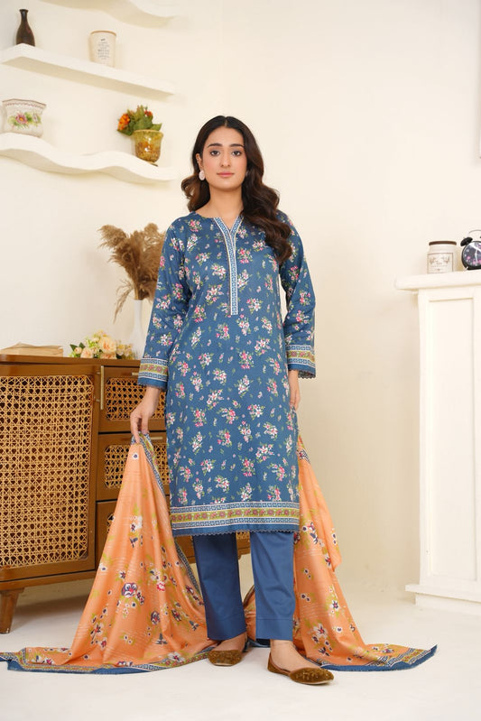 Bin Saeed Digital Printed Lawn 3PC