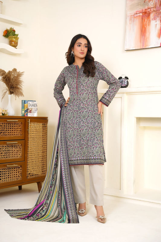 Bin Saeed Digital Printed Lawn 3PC
