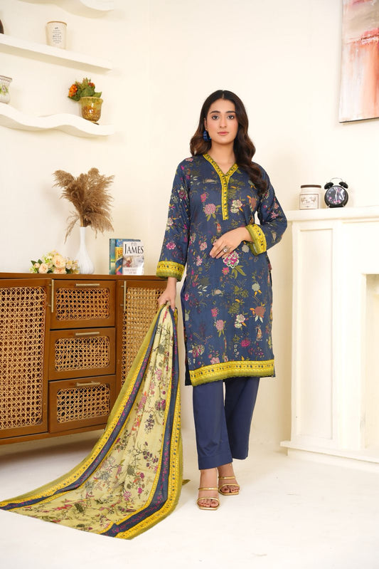 Bin Saeed Digital Printed Lawn 3PC