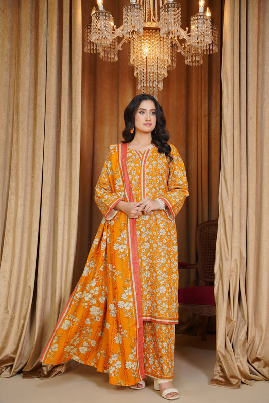 Bin Saeeed Digital Printed Khaddar 3PC